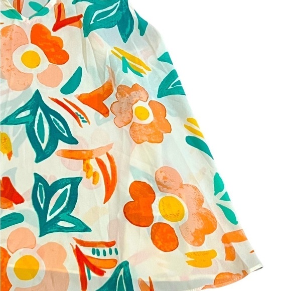 Women’s Everly Floral V Neck Tank Top Size Small Lightweight - Picture 3 of 5